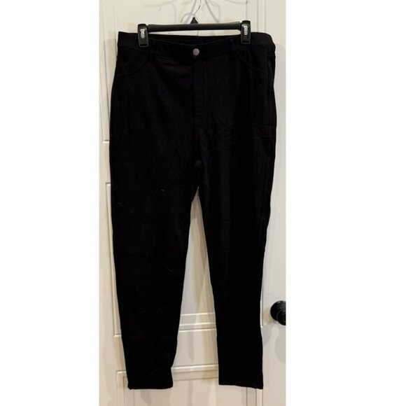 NWOT Rae Mode 3xl Black "Magic Pants" Stretchy Pull-on Style Curvy Straight Leg - Picture 2 of 5